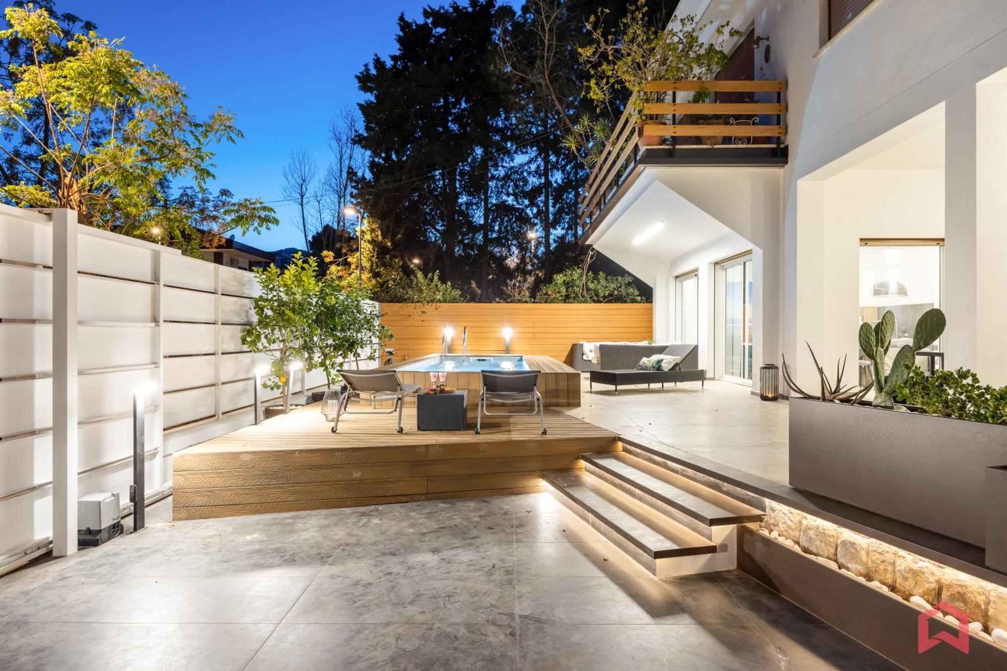 Appartamento In Villa Con Piscina Privata Palermo Luaran gambar